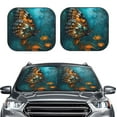 thumbnail image 2 of Gukieu Elegant Butterfly And Flowers Print Car Windshield Sun Visor, Foldable Anti-UV Car Sun Visor Suitable for Vans, Trucks Car Accessories-Medium, 2 of 6