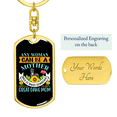 thumbnail image 3 of Great Dane Mom Keychain Stainless Steel or 18k Gold Dog Tag Keyring, 3 of 16