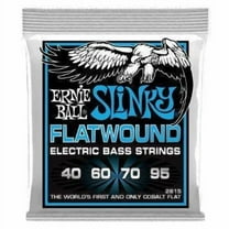 Ernie Ball Extra Slinky Flatwound Bass Guitar Strings, 40-95 Gauge (P02815)