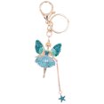 thumbnail image 1 of FLAMEEN Rhinestone Keychain, Metal Keychain Cute Angel Girl Shape For Car Hanging Pendants For Bag Decoration For Gift, 1 of 8