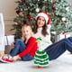 thumbnail image 3 of xihome Disfraz de rbol de Navidad con gorro adornado con cascabeles y pompones de colores para las fiestas navideñas., 3 of 6