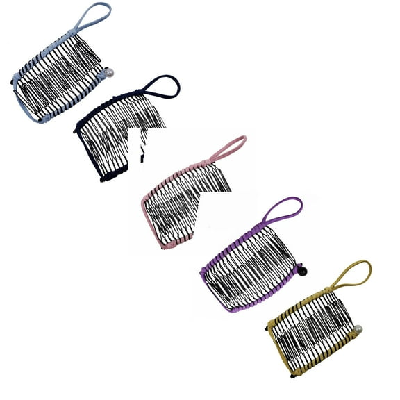 5/4/3/2/1pcs Banana Hair Clips Vintage Clincher Comb Tool Stretchy Banana Hair Clips Or Thick, Thin, And Curly Hair Ponytail Hair Holder For Women Girls