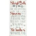 thumbnail image 3 of Words for the Soul 13x24 Black Modern Framed Museum Art Print Titled - Sleigh Bells, 3 of 5