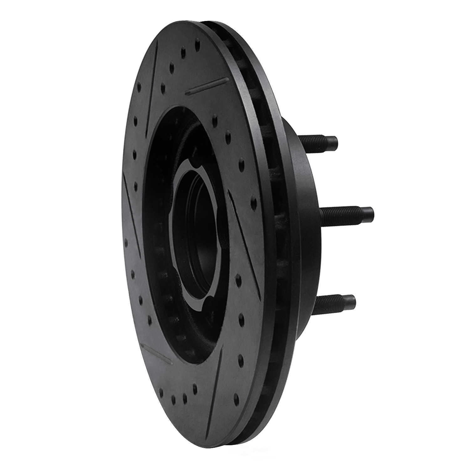 Dynamic Friction Company 633-54119R DFC Brake Rotor - Drilled And Slotted - Black