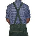 thumbnail image 2 of Trachten 2-piece Leather German Oktoberfest Lederhosen Shorts Grey, 2 of 2