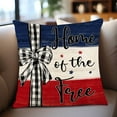 thumbnail image 6 of Beautynvta Patriotic Throw Pillow Covers, 17.72''x17.72'' 4th of July Red White Blue Pillow Case for Independence Day, Memorial Day Party Decorations, 6 of 6