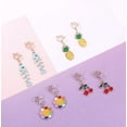 thumbnail image 3 of SHareconn 20 Pairs Cute Earrings for Little Girls Women Cute Animals Flower Rainbow Dangle Non Pierced Clipon Earrings Set Jewelry, 3 of 5