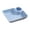 Blue, variant on Household Plastic Serving Tray with Dip Compartment Dessert Fries Plate Snack Dish Kitchen Server Multi-Purpose