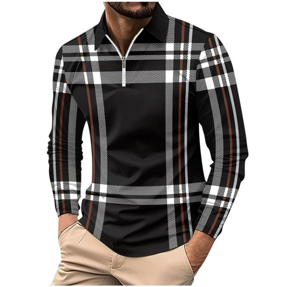 Mens Long Sleeve Plaid Shirt, Regular Fit, Retro Style, Comfortable Fabric, Perfect for Summer Casual Gatherings and Outdoor Adventures