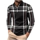 thumbnail image 2 of Blusa y camisa de manga larga con cuello vuelto para hombre, informal, con estampado, de manga larga, con solapa y media cremallera, deportiva, de poliéster., 2 of 3