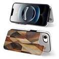 thumbnail image 4 of Oil Painting Abstract Geometric Brown Style Leather Wallet Case for iPhone 16 Pro Max 16E 16SE4 16PRO Wallet Case Card Holder Flip, 4 of 7
