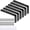 Black, variant on 6PCS L Bracket, 6"×2"(150×50mm) Shelf Support Corner Bracket for Wooden Board Max Load : 42lb, White