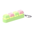 thumbnail image 1 of Llavero inquieto con teclado, juguete mecánico con llave, juguete sensorial, regalos, Clicker de moda portátil, juguete relajante para adultos, Verde y rosa, 1 of 8