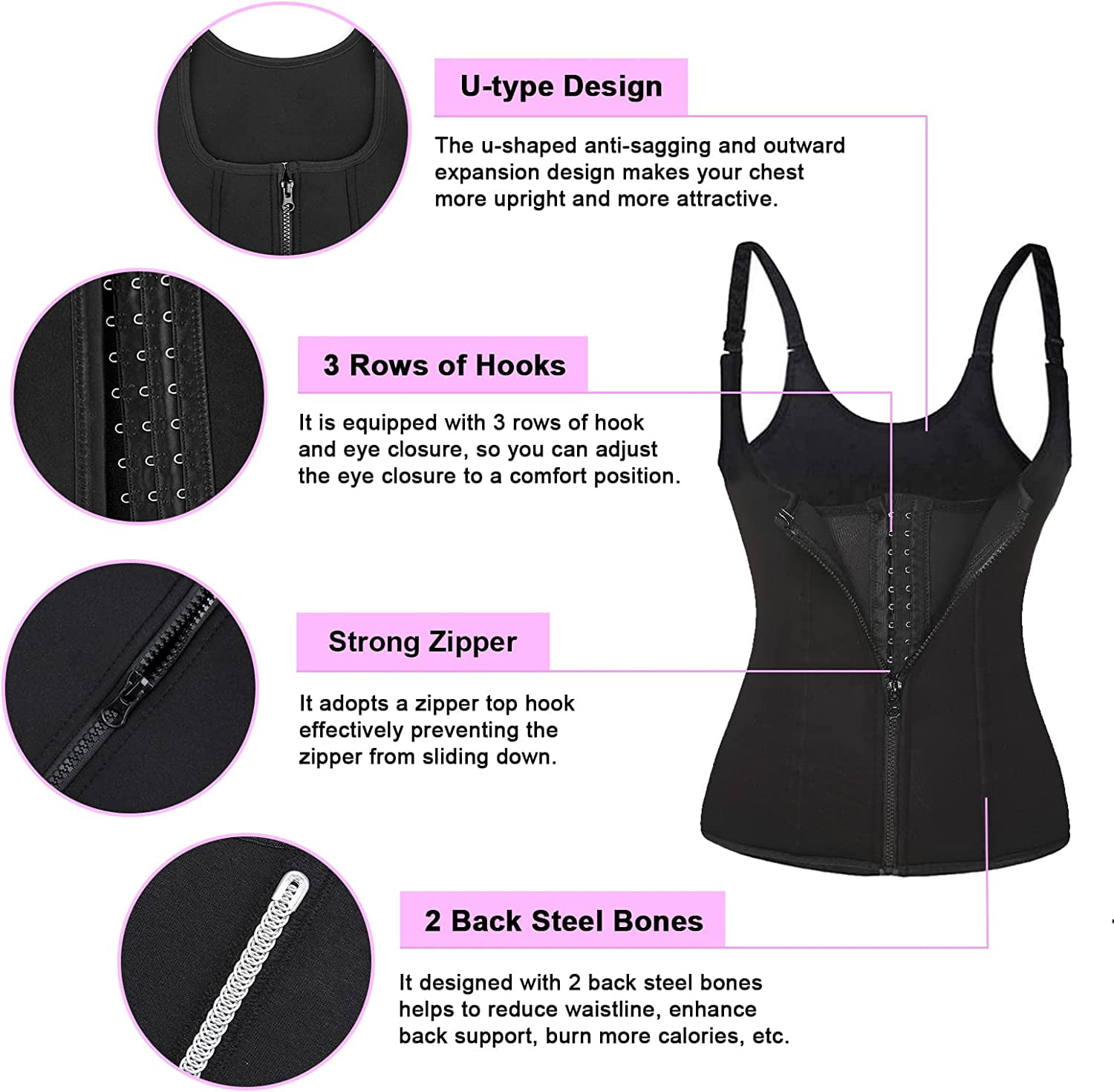 Manufacturer Custom Eco Friendly Fabric Sweat Vest Shapewear Postpartum  Corset Exercise Vest Fitness Yoga Slimming Clothes - China Track Suit and  Seamless Underwear price