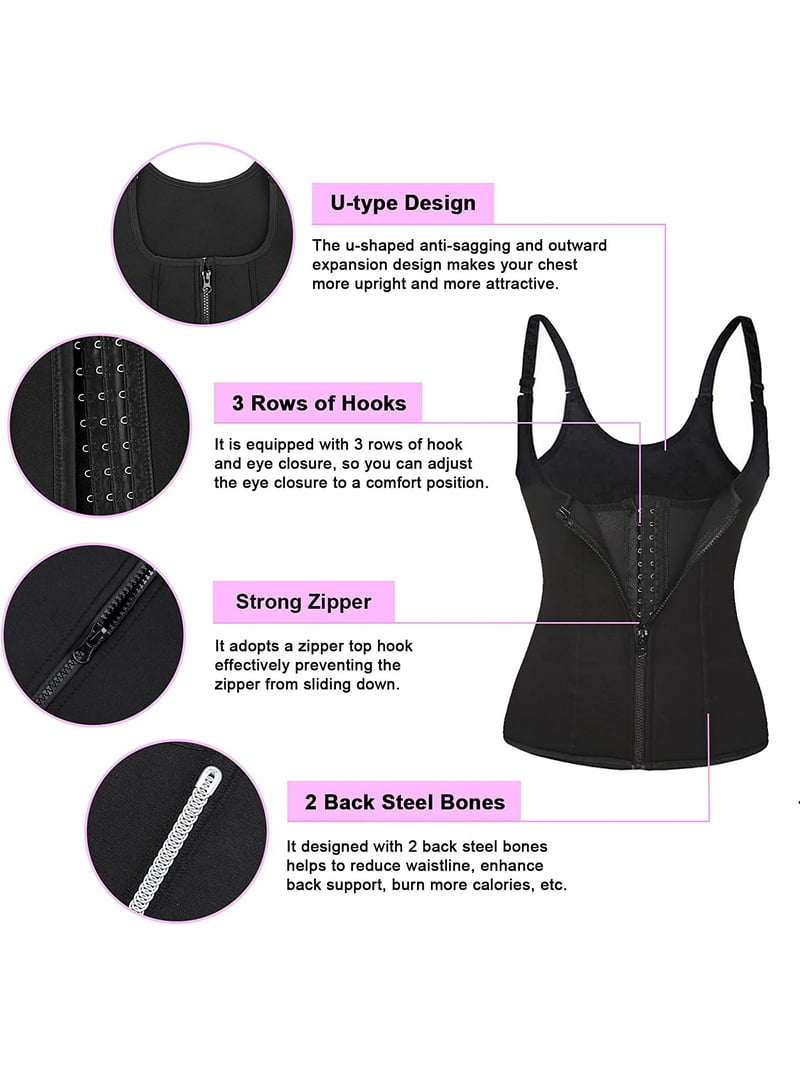 SIMIYA 2XL Weight Loss Corset Waist Trainer Vest for Men Women