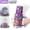 thumbnail image 4 of Halloween Tumbler 40 oz with Handle and Straw Witch Skeleton Ghost Cup Halloween Party Gifts Insulated Water Bottle, 4 of 5