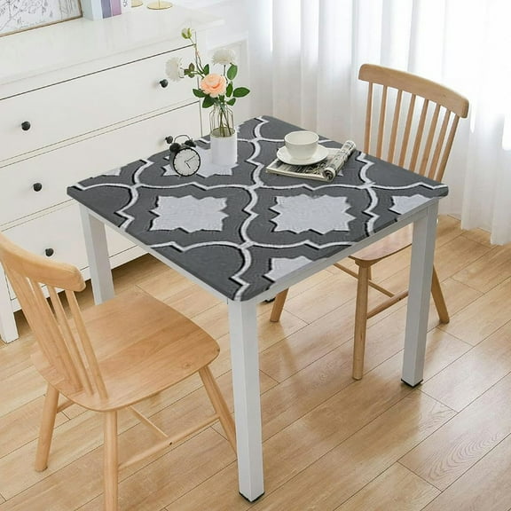 BANET Rectangle Tablecloth, Waterproof Vinyl Tablecloths with Flannel Backing for Rectangle Tables, Wipeable Spillproof Tablecloth for Dining, Camping, Indoor and Outdoor 36*36