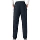 thumbnail image 4 of Pantalones largos de moda para hombre, casuales, de color sólido, con cintura elástica y bolsillos, pantalones largos de poliéster para hombre., 4 of 6
