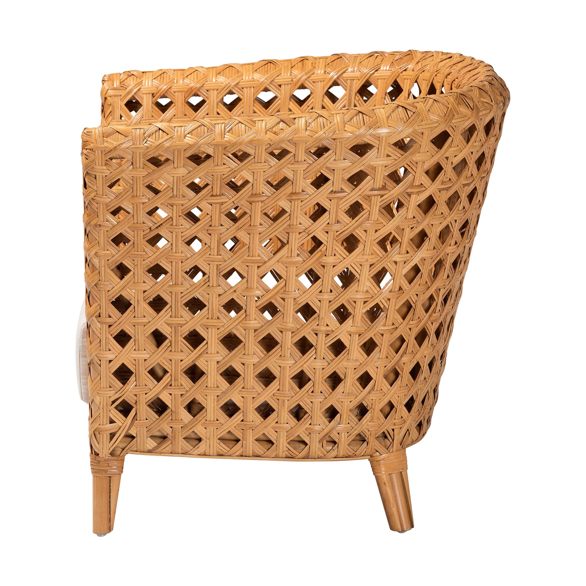 bali & pari Daiwa Boho Accent Chair, Light Honey