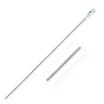 thumbnail image 1 of Rhodium Plated 1.8mm Sterling Silver Popcorn Style Chain 20 in, 1 of 3