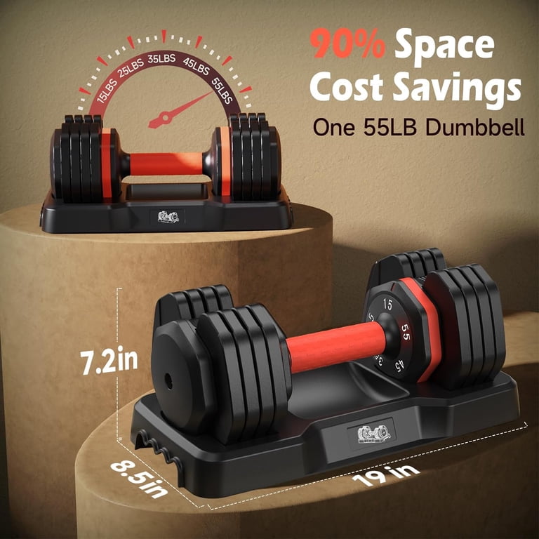 Upgo 55 Lb Adjustable Dumbbell photo 6