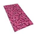 thumbnail image 2 of Bingfone Pink Butterfly Ultra Absorbent & Soft Hand Towels For Bath, Hand, Face, Gym And Spa-27.5x16in, 2 of 9