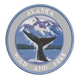 thumbnail image 1 of Wild And Free! Alaska 3.5 Inch Iron Or Sew On Embroidered Fabric Badge Patch Seek Adventure, National Park Iconic Series, 1 of 2