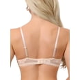 thumbnail image 3 of INSPIRE CHIC Lace Trim Push Up Bra for Women Plunge Underwire Full Coverage Bralette Cleavage Support Bras with Adjustable Straps Apricot 38 B, 3 of 4