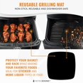 thumbnail image 4 of Ensemble de 3 Doublures pour Friteuse à Air Chaud avec Tapis en Silicone, Tapis Résistants à la Chaleur pour Friteuse à Air Compatibles avec Ninja, Chefman, Instant Pot, Ultrean + Plus, Doublures en Papier Parchemin pour Friteuse à Air Remplacement Réutilisables, 4 of 5