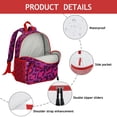 thumbnail image 4 of Leopard Print Backpack Backpack for School,Cute School Bag,Schoolbag with Adjustable Shoulder Straps & Padded Back,13.8"x11.4"x6", 4 of 6