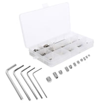 EXHUMKY 240Pcs Grub Screw 304 Stainless Steel for Small Repairs and DIY Projects