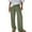 #Army Green, variant on DPTALR Women's Ribbed Barrel Leg Wide Leg Comfy Fall Business Casual Lounge Pants,Army Green,Size M