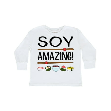 

Inktastic Soy Amazing- fun with sushi Gift Toddler Boy or Toddler Girl Long Sleeve T-Shirt