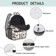 thumbnail image 4 of German Shepherd Dog and Footprint Backpack for School,Cute School Bag,Schoolbag with Adjustable Shoulder Straps & Padded Back,15.3"x11"x6.7", 4 of 6