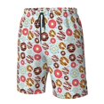 thumbnail image 4 of Balery Colorful Donuts Traje de Baño Estilo Hawaiano para Hombre, Shorts de Secado Rápido con Bolsillos-Small, 4 of 6