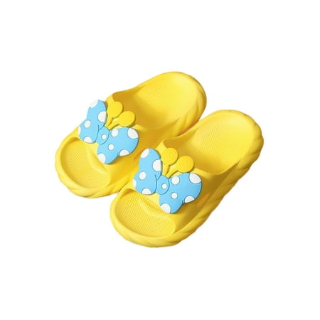 

Zodanni Children Soft Backless Water Shoes Girls Summer Non-Slip Slip On Shower Slippers Waterproof Slide Sandals