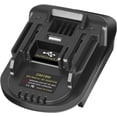 thumbnail image 1 of DM18M Adaptador de Batería para Herramientas Makita 18V Convertido para Batería Dewalt 20V y Batería Milwaukee M18 18V a Batería Makita 18V BL1830 BL1840 BL1850 con Puerto de Carga USB (Solo Adaptador Desnudo), 1 of 8