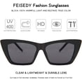 thumbnail image 5 of FEISEDY Square Cat Eye Sunglasses Vintage Cateye Frame UV400 Protection Sunglasses B2719, 5 of 7