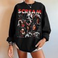 thumbnail image 2 of Sudadera informal sin capucha de manga larga con diseño de grito de Halloween para mujer, chaqueta con cuello redondo para Otoño e Invierno, 2 of 3