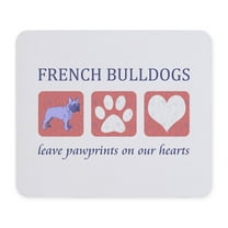 CafePress - French Bulldog Pawprints Mousepad - Non-slip Rubber Mousepad, Gaming Mouse Pad