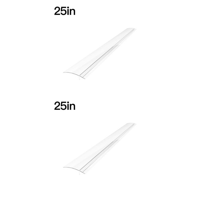 Billuyoard Tira de sellado antiincrustante de 21/25 pulgadas, cubierta de estufa, estufa de silicona, tira sellada resistente a grietas Type7 NO7