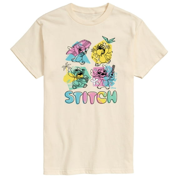 Lilo & Stitch - Stitch 4 Square - Men's Short Sleeve Graphic T-Shirt