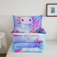 thumbnail image 5 of Manfei Funny Axolotl King Size Comforter Sets,Cute Aniaml Salamander Comforters King Size,Polkadot Reversible,3 Pieces,1 Comforter and 2 Pillowcases, 5 of 7