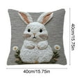 thumbnail image 3 of M Cute Little White Rabbits Printed Lumbar Pillow Pillowcase And Insert Removable Washable Back Cushion For Sofa Bed Office Nap Floral Design Size M, 3 of 6