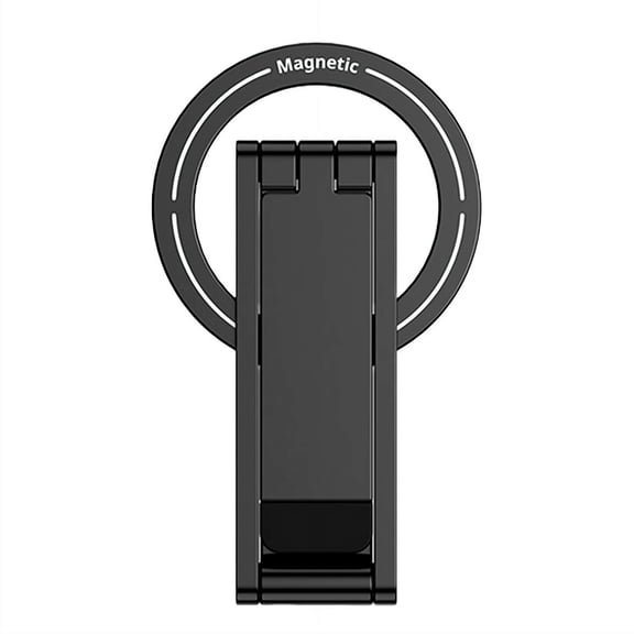 Magnetic Phone Tripod Stand for iPhone, Thin Pocket Cell Phone Stand with Strong Magnet, Aluminum Alloy Mini Tripod for Video Recording, Selfie, Vlog, Hands-Free Viewing