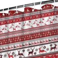 thumbnail image 3 of Red Christmas Folk Pattern Shower Curtain 72"x72" ,Bathroom Decorative Shower Curtains Set with 12 Hooks,Modern Waterproof Washable Shower Curtain, 3 of 6