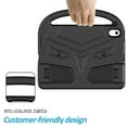 thumbnail image 5 of Nalacover Portable Heavy Duty Case for iPad 10th Generation 10.9" 2022, EVA Shockproof Armor Military Grade Lens Protection Case with Kids Friendly Handle Foldable Stand Bracket Case, Black, 5 of 10