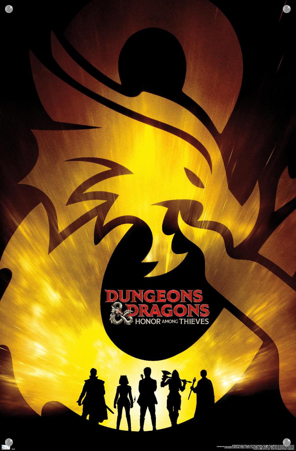 Dungeons & Dragons: Honor Among Thieves - Teaser One Sheet Wall Poster with Push Pins, 14.725" x 22.375"