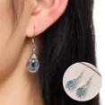 thumbnail image 1 of Fiudx Pendientes Bohemios con Elegante Diseño de Gota de Plumeria y Llamativo Detalle de Circonitas. Cómodos para Usar a Diario o En Ocasiones Especiales. Elegante Accesorio para Mujer. Regalo de Joy, 1 of 6