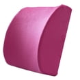 thumbnail image 1 of sweethay Asiento de coche de espuma viscoelástica para adultos, soporte lumbar, cojín trasero, almohada para la cintura, silla de oficina Decoración del hogar Rosa roja sweethay JJ24668-04, 1 of 6
